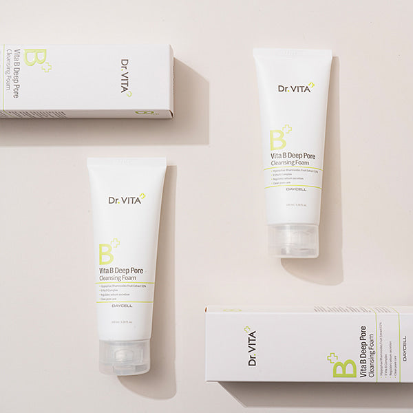 Vita B Deep Pore Cleansing Foam, sữa rửa mặt vita B- Dr.Vita