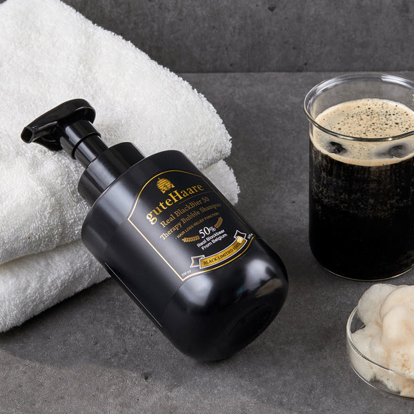 Real blackbier 50- dầu gội đầu men bia đức