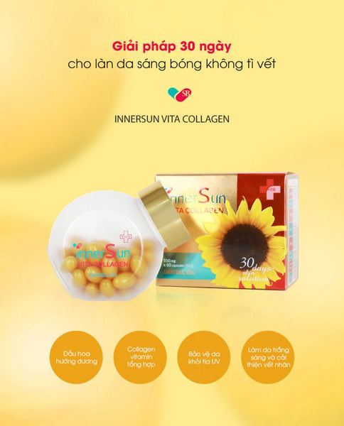 InnerSun Vita Collagen Supplements, 60 Capsules