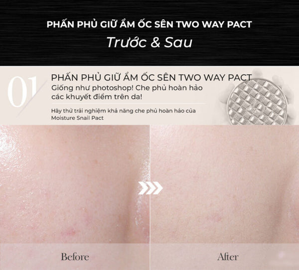 Snail Mucin Moisture Two-Way Pact 16g With Refill (#21,#23)